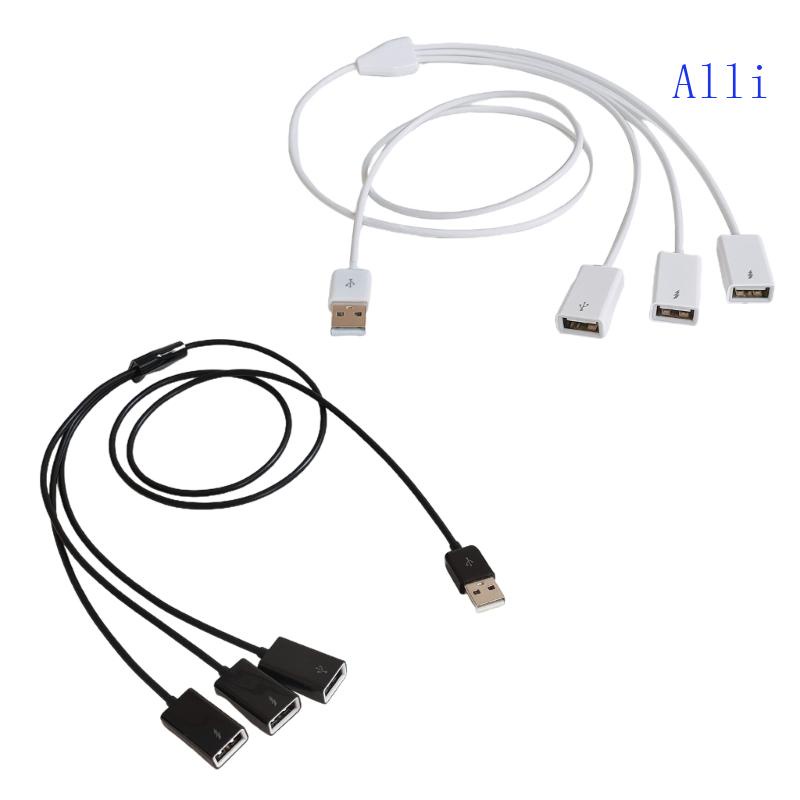 Cáp Chia 3 Cổng USB 1 Đầu Đực Sang 3 Đầu Cái