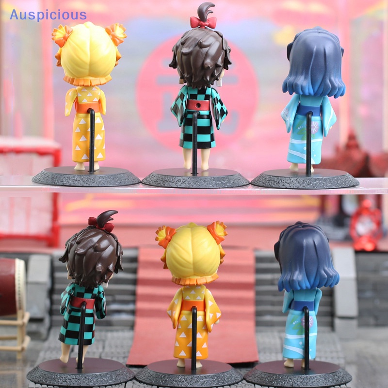 Set 6 Mô Hình Mô Phỏng Nhân Vật Anime Demon Slayer