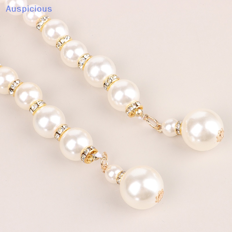 Dây Thắt Lưng Chuỗi Ngọc Trai Bằng Kim Loại Thanh Lịch Cho Nữ