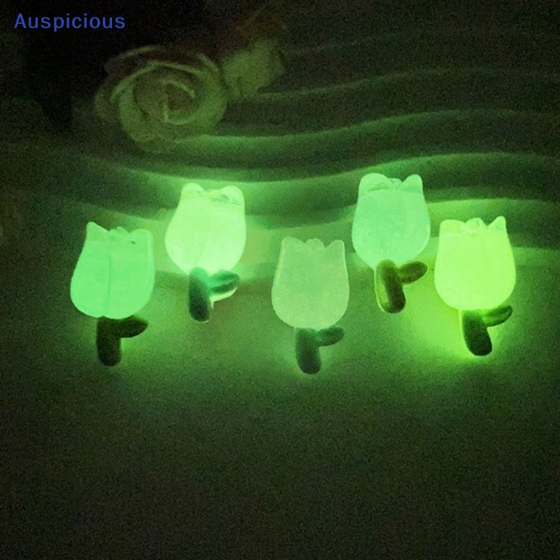 Bộ 5 Hộp Gel Hình Hoa Tulip Phát Sáng Trang Trí Ốp Điện Thoại DIY