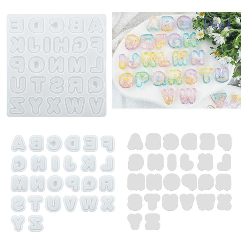Khuôn Silicone Làm Mặt Dây Chuyền / Móc Khóa Hình Chữ Cái