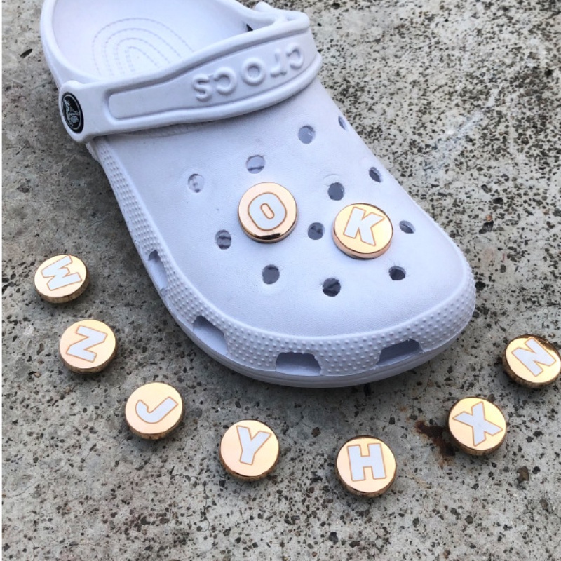 Thời Trang Ghim Cài Giày Hình Chữ Cái Đính Đá Pha Lê Cho Nữ