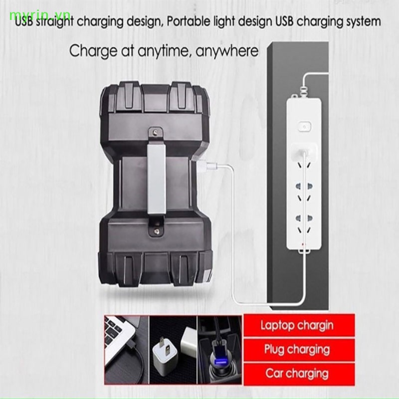 Đèn Pin LED 40W Hai Đầu Siêu Sáng Cầm Tay Tiện Dụng