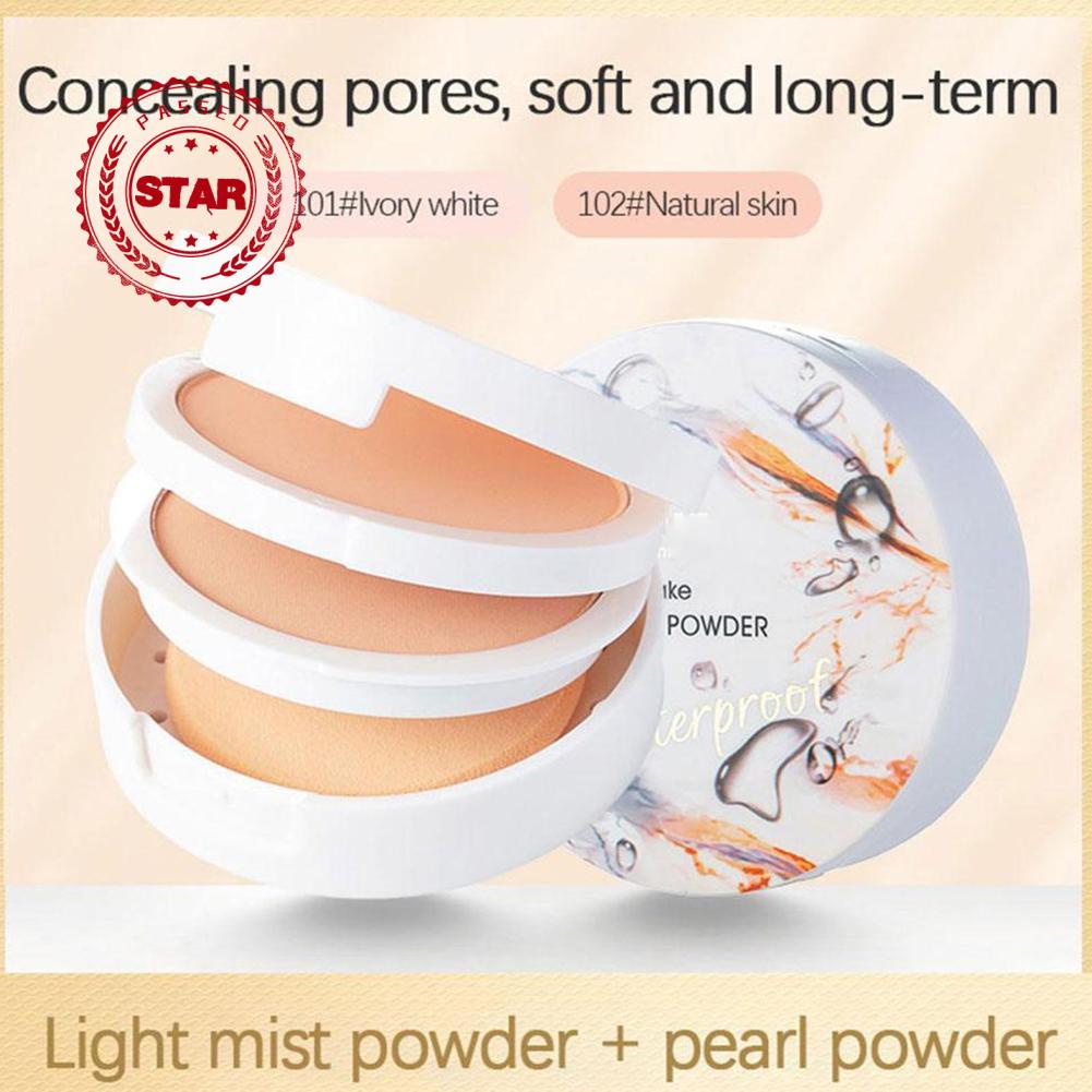 Phấn Trang Điểm Hai Lớp Màu Sắc Tươi Sáng Giúp Cố Định Lớp Trang Điểm U5E7