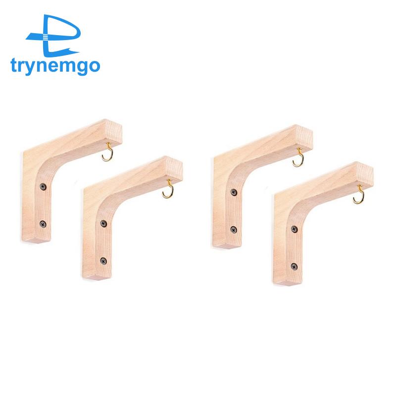 Bộ 4 Móc Gỗ Treo Chậu Hoa Trang Trí