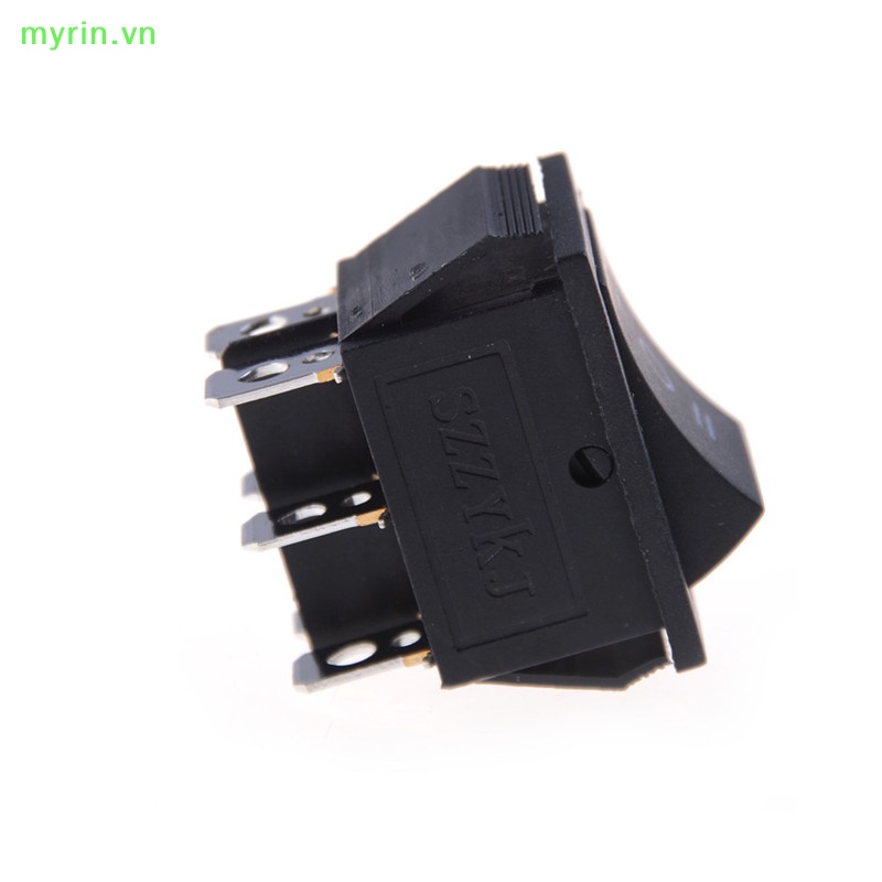 1 Công Tắc Bật / Tắt Màu Đen KCD4 6 PIN 16A / 250VAC 20A / 125VAC