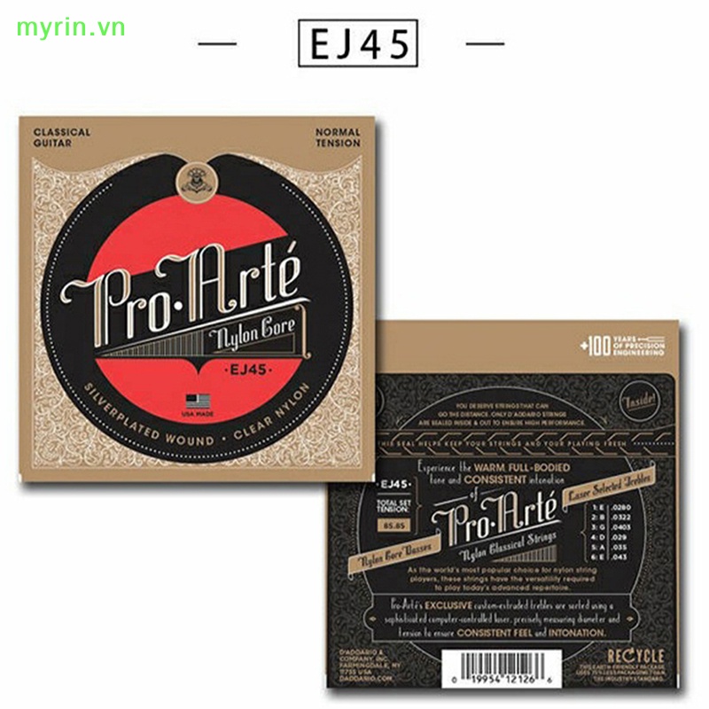 Dây Đàn guitar EJ45 / EJ46 Bằng Nylon Bền Bỉ