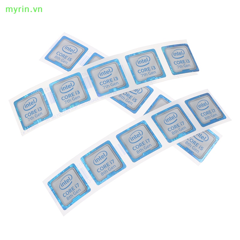 Miếng Dán Trang Trí Laptop 8th Generation i3 i5 i7 Celeron Intel Xeon Pentium