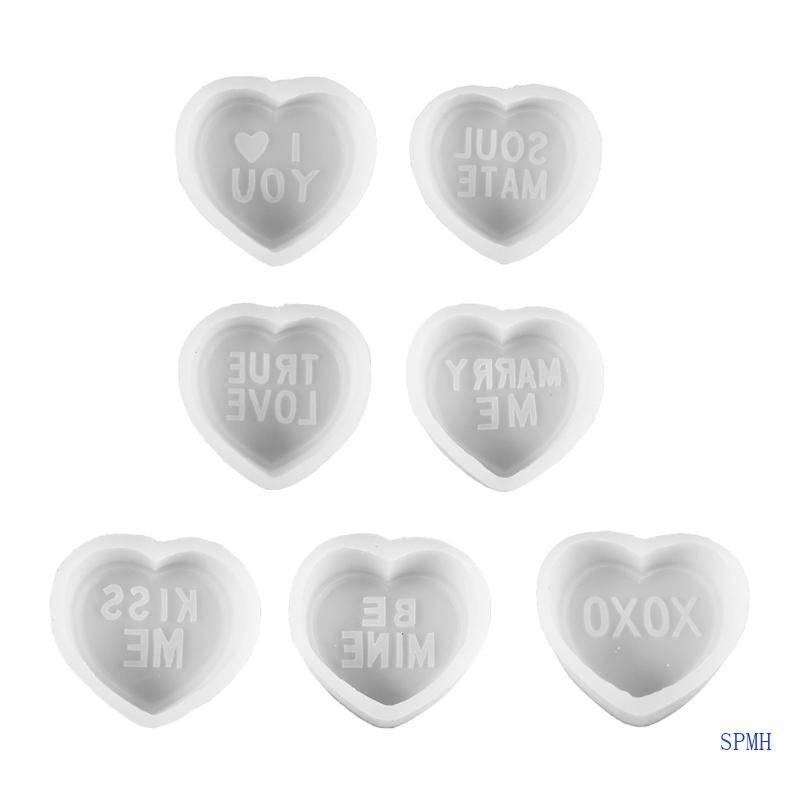 Khuôn Silicone Làm Nến / Bánh Mousse Hình Trái Tim