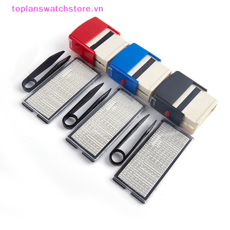 Toplanswatchstore Bộ Tem Cao Su Đóng Dấu Ghi Tên Doanh Nhân Tự In Chữ Số Thủ Công Bằng Cao Su Tùy Chỉnh DIY VN