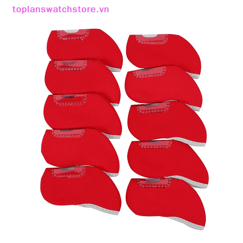 Set 10 Vỏ Bọc Đầu Gậy Đánh Golf Thêu Chữ Số