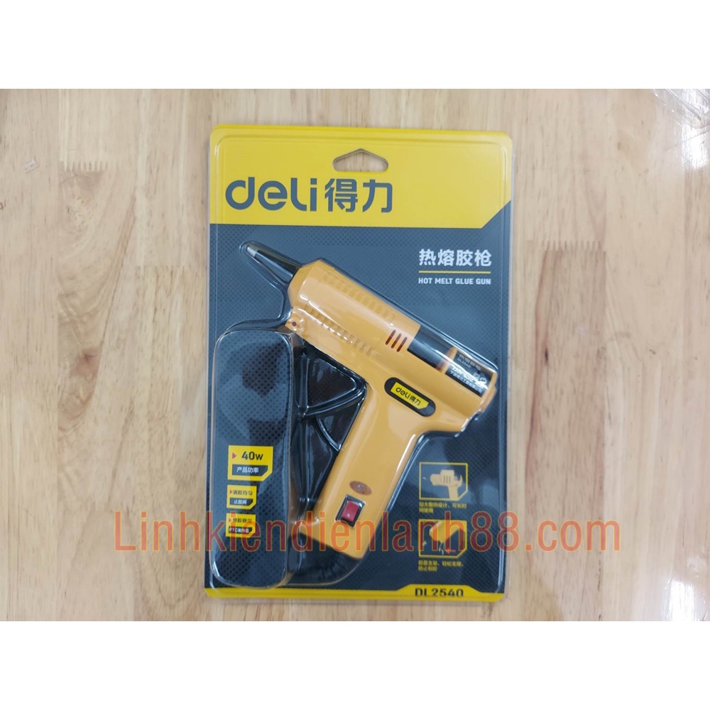 Súng bắn keo DL2540 40W Deli mới chính hãng !