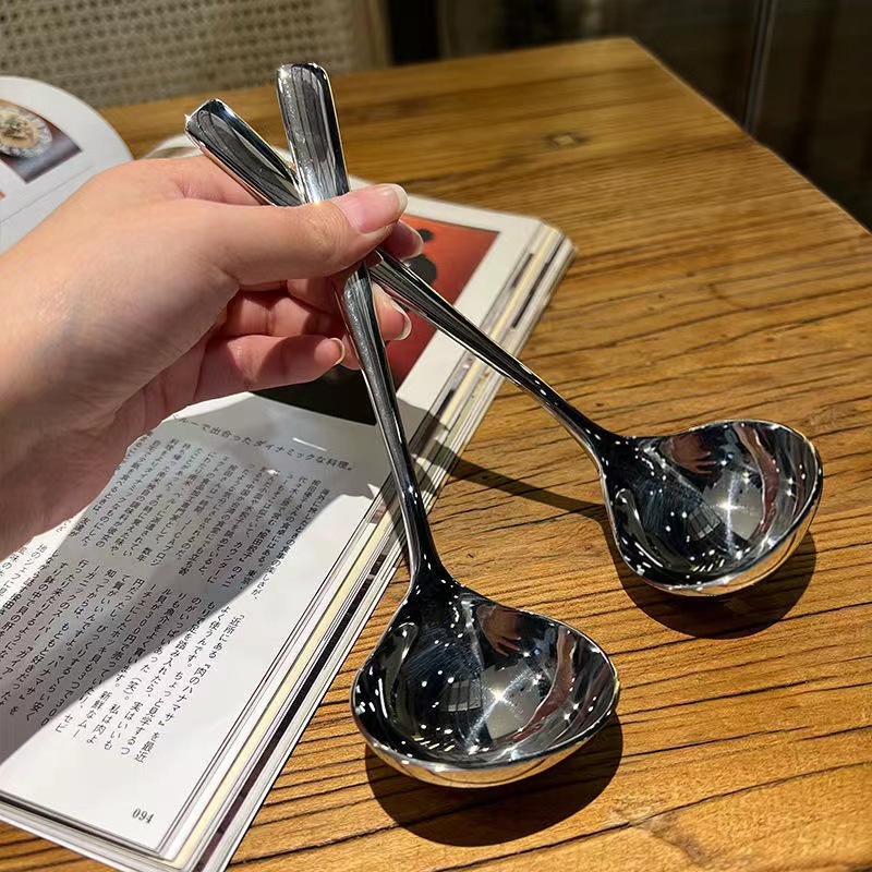 Muỗng Múc Canh Cán Dài Bằng Thép Không Gỉ