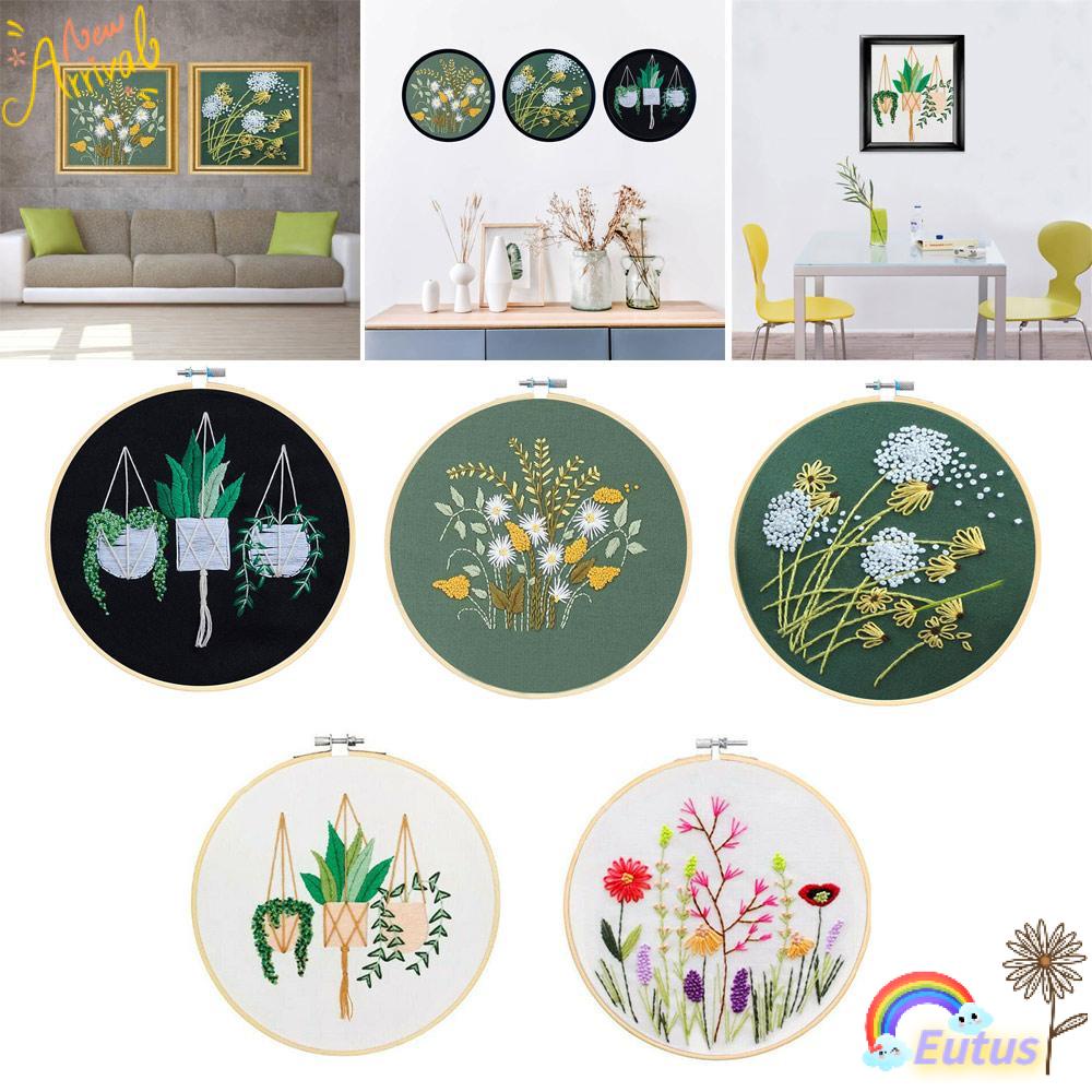 Bộ Dụng Cụ Thêu Tranh Thủ Công Treo Tường Trang Trí Nhà Cửa Cho Người Mới Bắt Đầu
