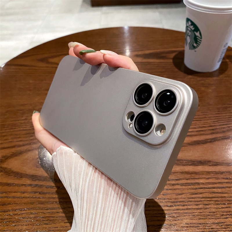 Ốp Điện Thoại Cứng Màu Nhám Chống Sốc / Dấu Vân Tay Cho Iphone 14 13 12 11 Pro Max 14 Plus 11pro