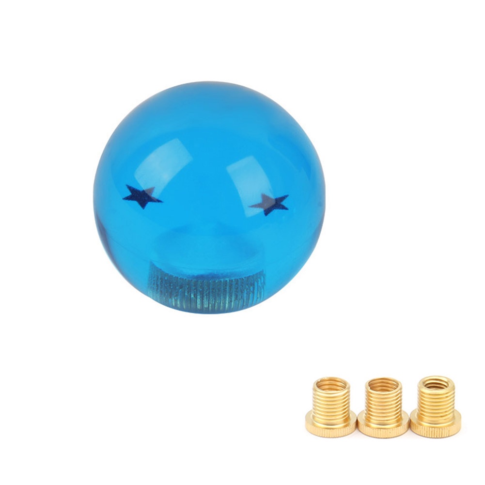 Núm Tay Nắm Cần Số Xe Hơi Họa Tiết Ngôi Sao Màu Xanh Dương 7 Sao