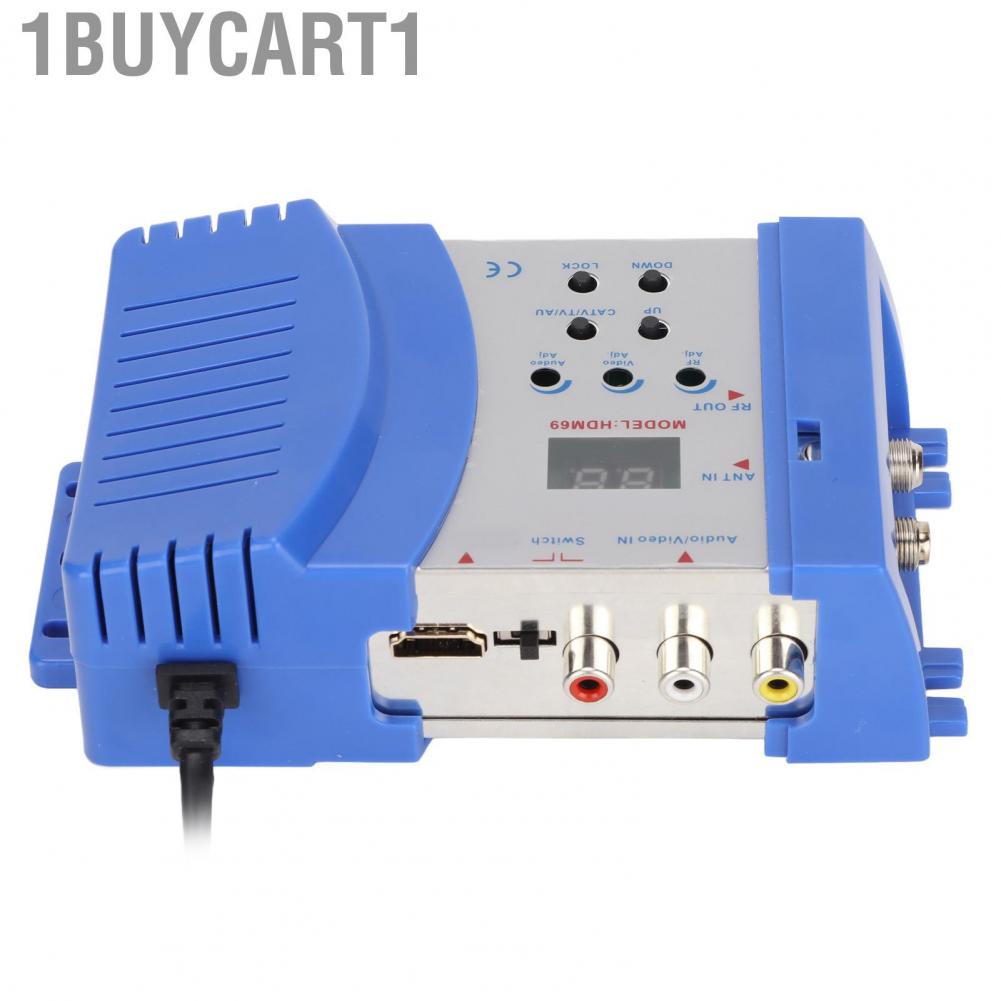 1buycart1 AV To RF Converter  Adjustable Output Level Multi Resolution HD Modulator VHF for Home TV
