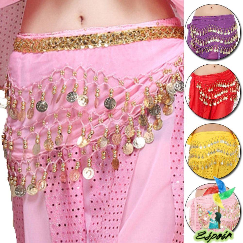 Chân Váy Múa Bụng Phối Tua Rua Dễ Thương Cho Nữ