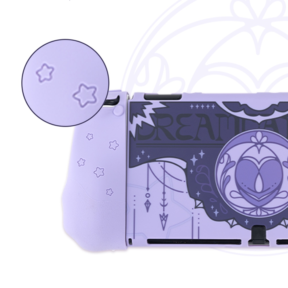 Ốp Bảo Vệ Máy Chơi Game Nintendo Switch Bằng Silicon Hình Đôi Cánh Màu Tối