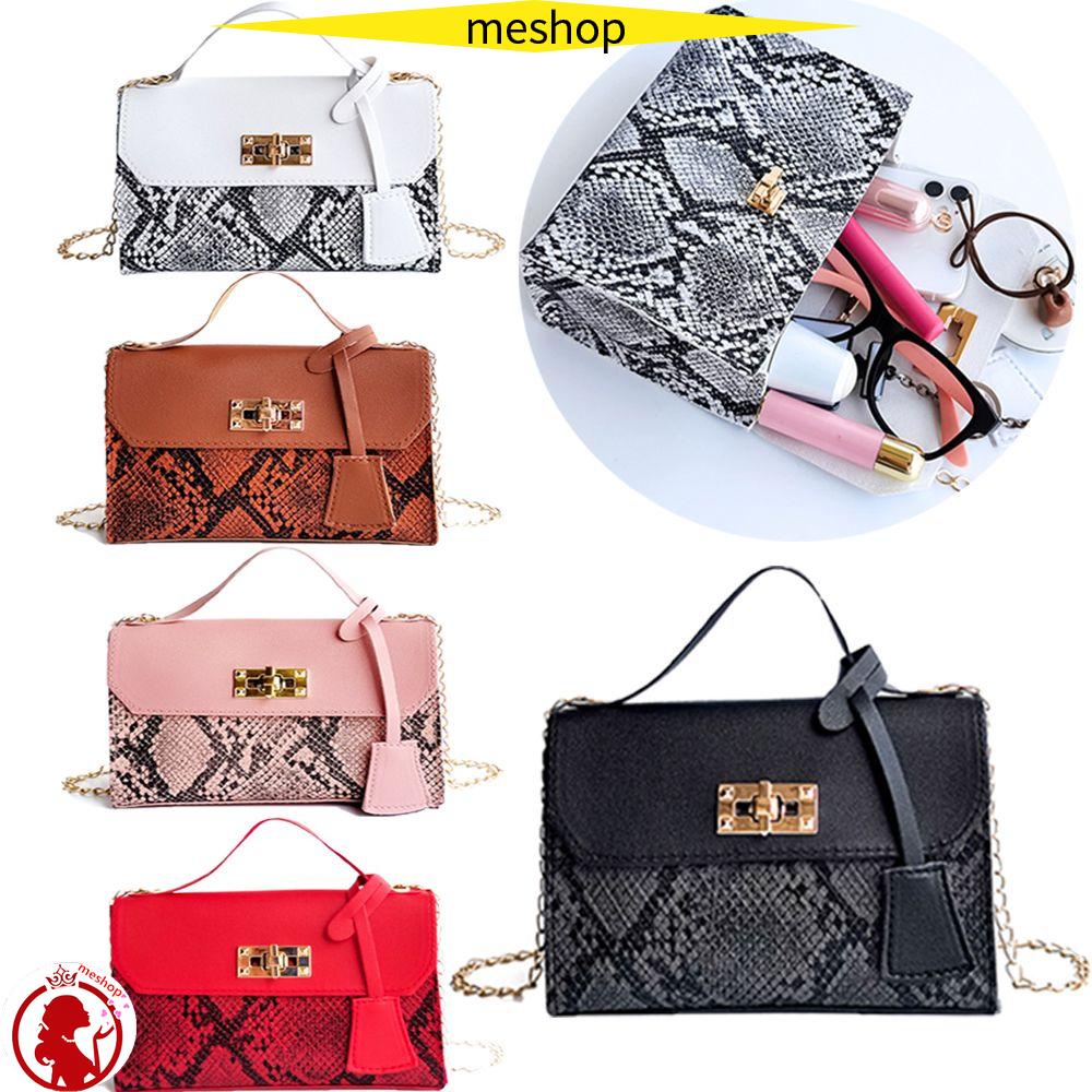 Túi Đeo Chéo Hình Vuông Phối Dây Đeo Sợi Xích Thời Trang Cho Nữ