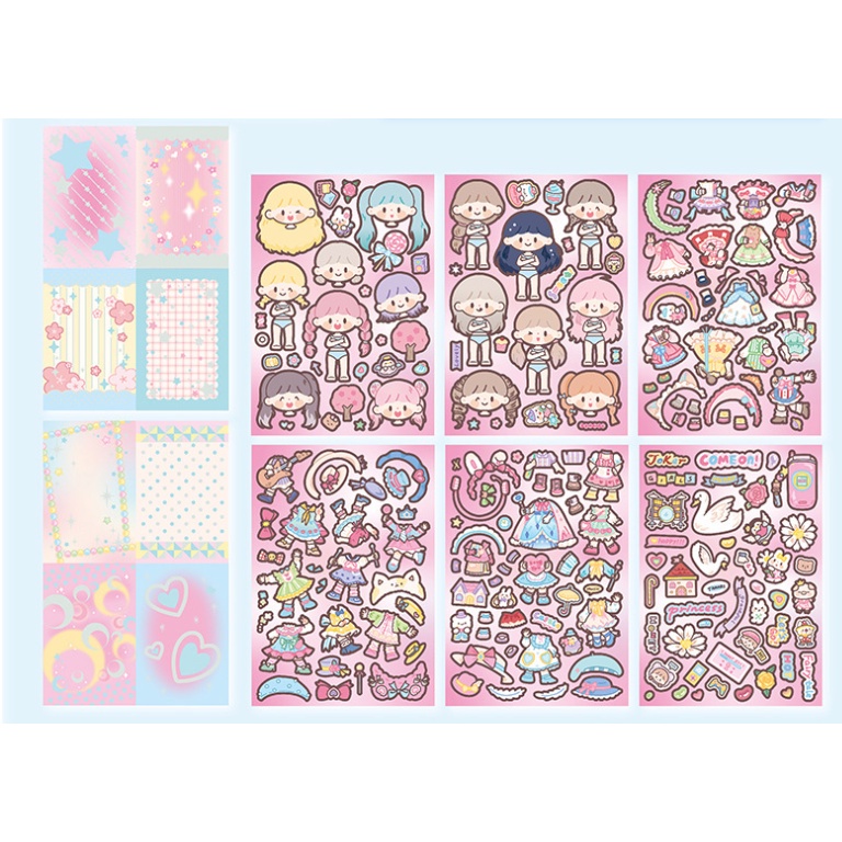 Zhuo Dawang Little Azhuo Băng Keo Dán Hình Cầu Vồng Zhuo Dawang Trang Trí Sổ Tay DIY