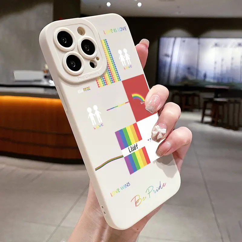 Ốp Điện Thoại Silicone TPU Chống Vỡ In Hình Cầu Vồng Cho IPhone 14 13 Pro Max 11 12 Pro Max XS X XR SE 2020 6S 8 7 Plus