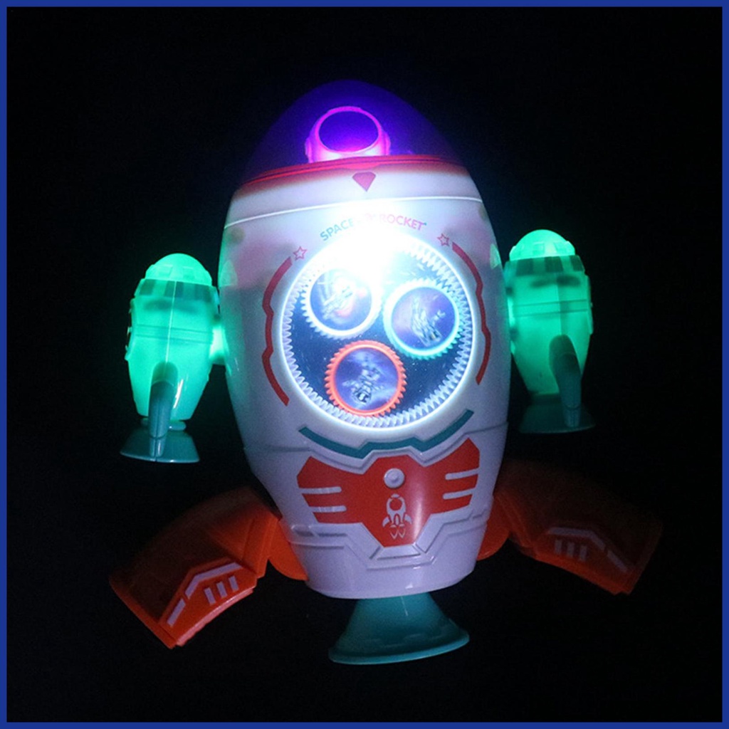 Tên Lửa Đồ Chơi Có Đèn Led Nhấp Nháy Cho Bé