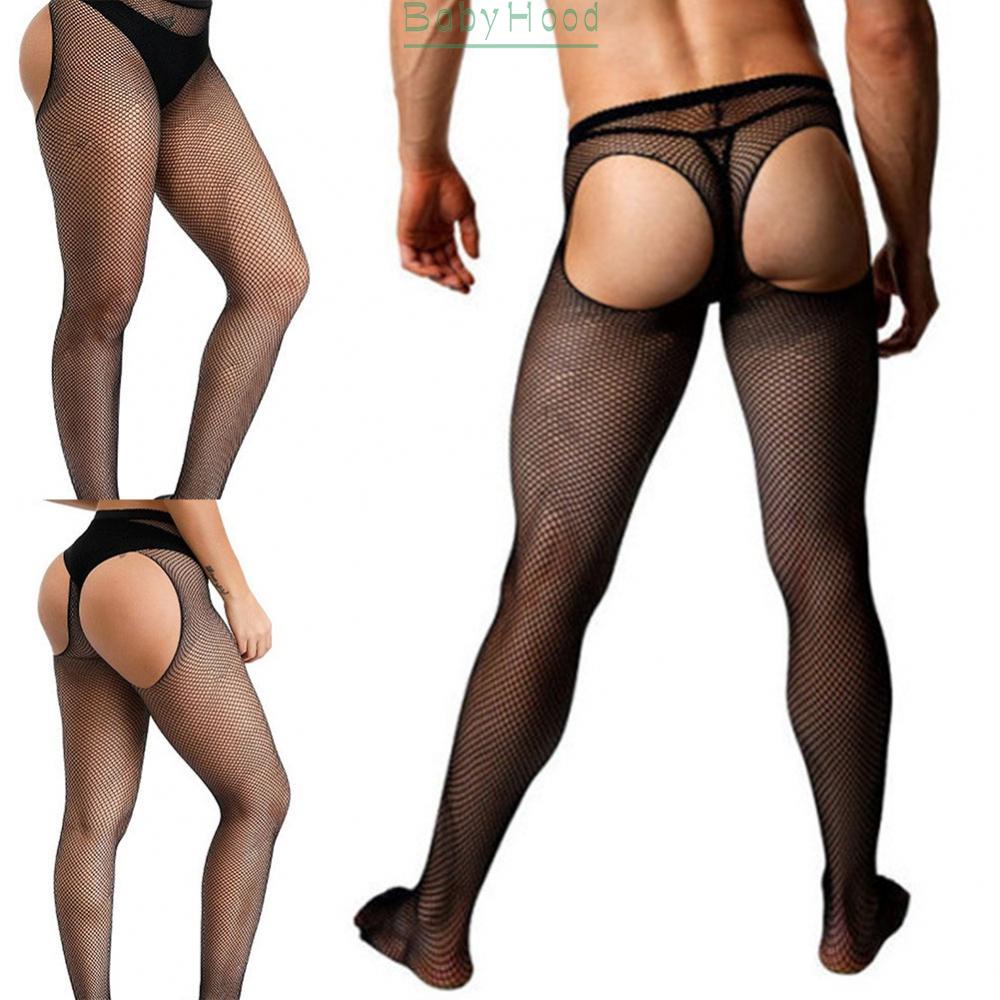 Sexy Boys Sissy Lingerie Garters Stockings Pajamas Pantyhose Thin Bodysuits Underwear#BBHOOD