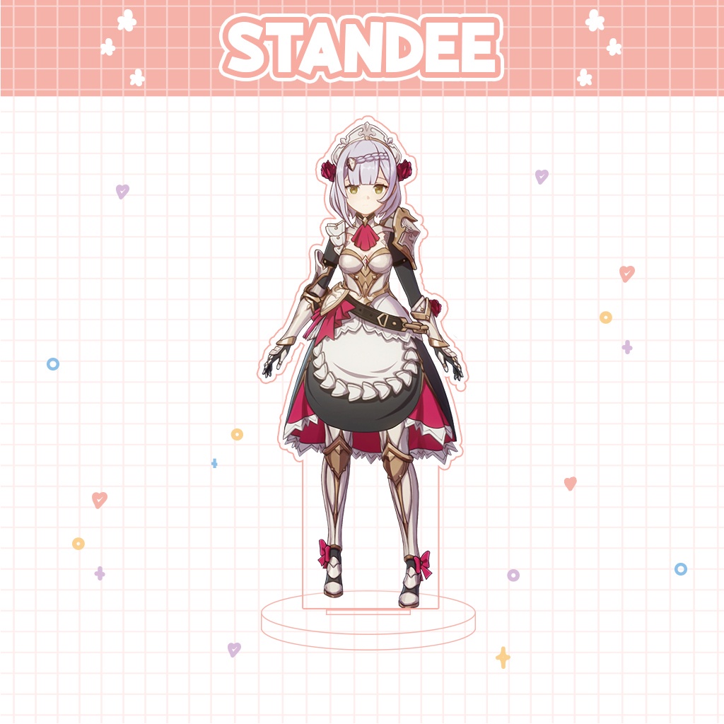 Móc khóa mô hình standee đứng để bàn Noelle Genshin Impact đáng yêu chibi trang trí quà tặng