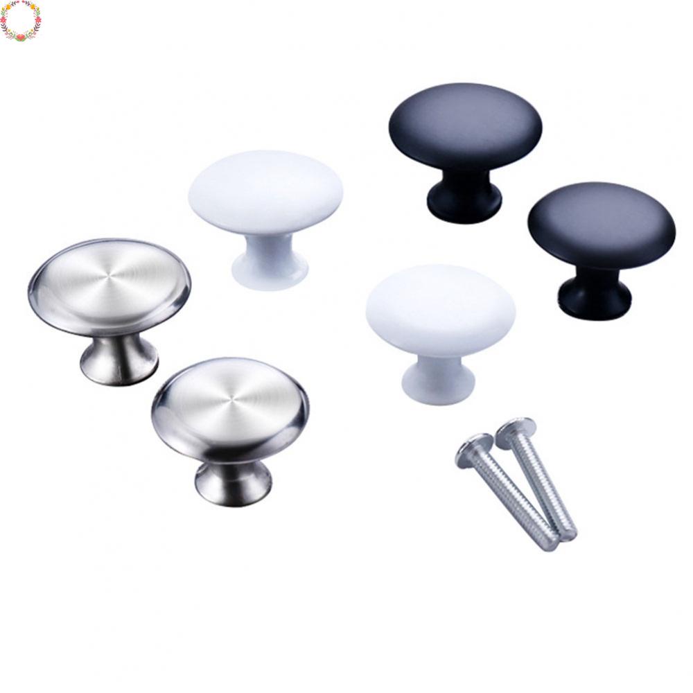 Set 10 Tay Nắm Ngăn Kéo Tủ Hình Tròn 30 * 22mm Bằng Thép Không Gỉ