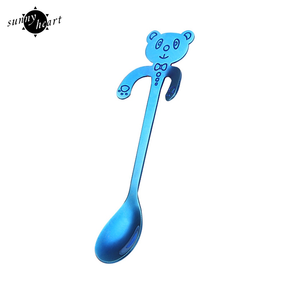 Muỗng Khuấy Cà Phê Hình Gấu Trúc Hoạt Hình Bằng Thép Không Gỉ