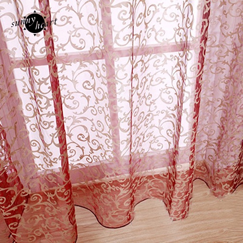 Rèm cửa sổ Voan In Hoa Lãng Mạn