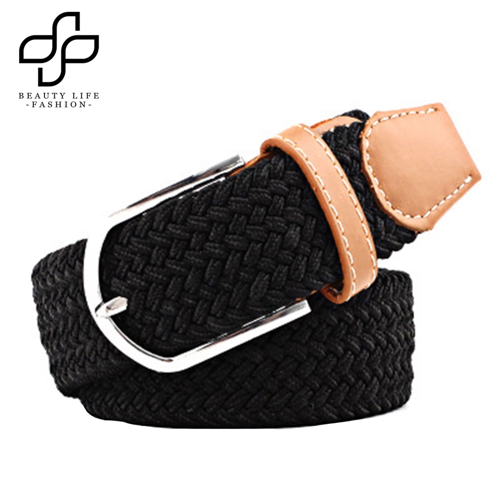 Thắt Lưng Bện Dây Với Khóa Cài Có Thể Điều Chỉnh Thời Trang Unisex