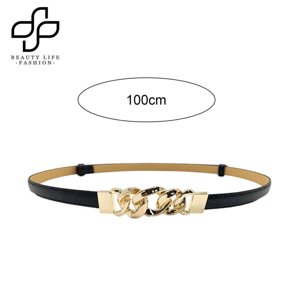 Beautylife Thắt Lưng Giả Da Đơn Giản Thanh Lịch Thoải Mái Tiện Lợi Cho Nữ