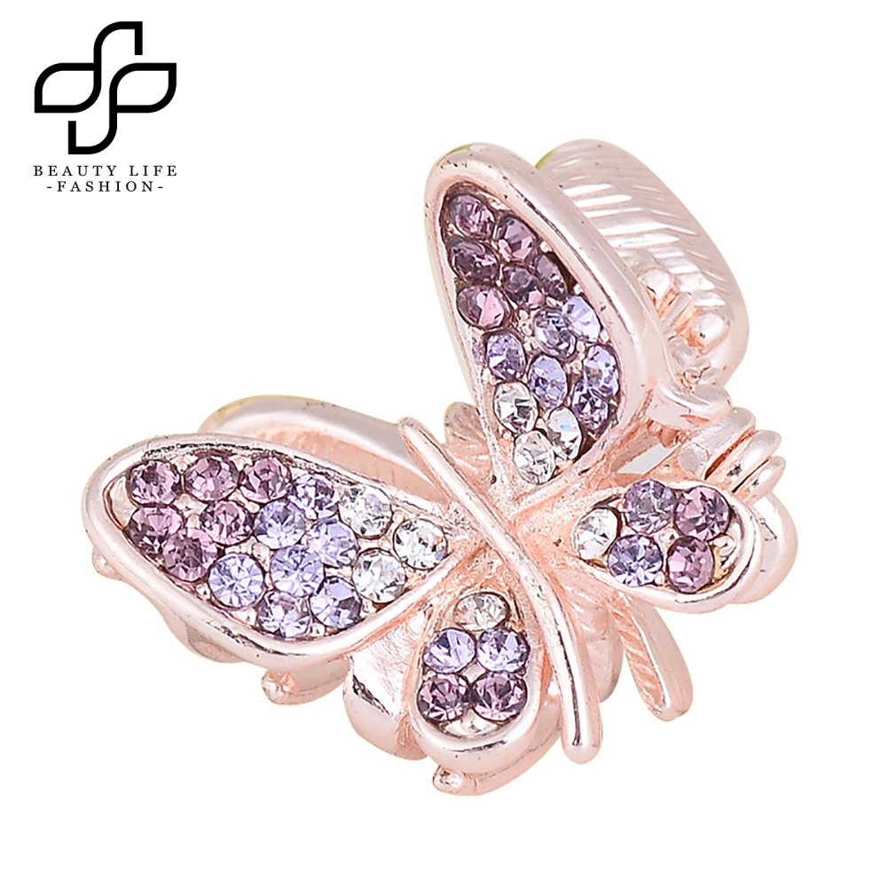 Kẹp Tóc Hình Bướm Đính Đá Thời Trang Cho Nữ