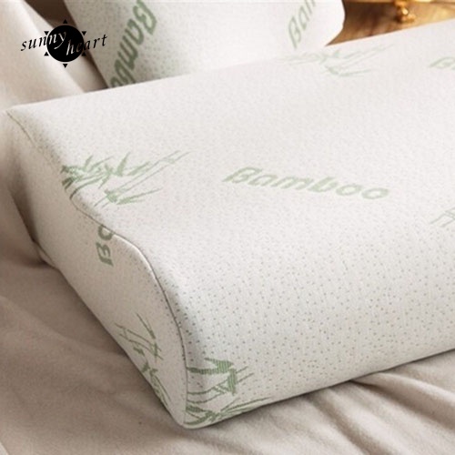 Gối Xốp Sợi Tre Đàn Hồi Chậm Giúp Chăm Sóc Sức Khỏe