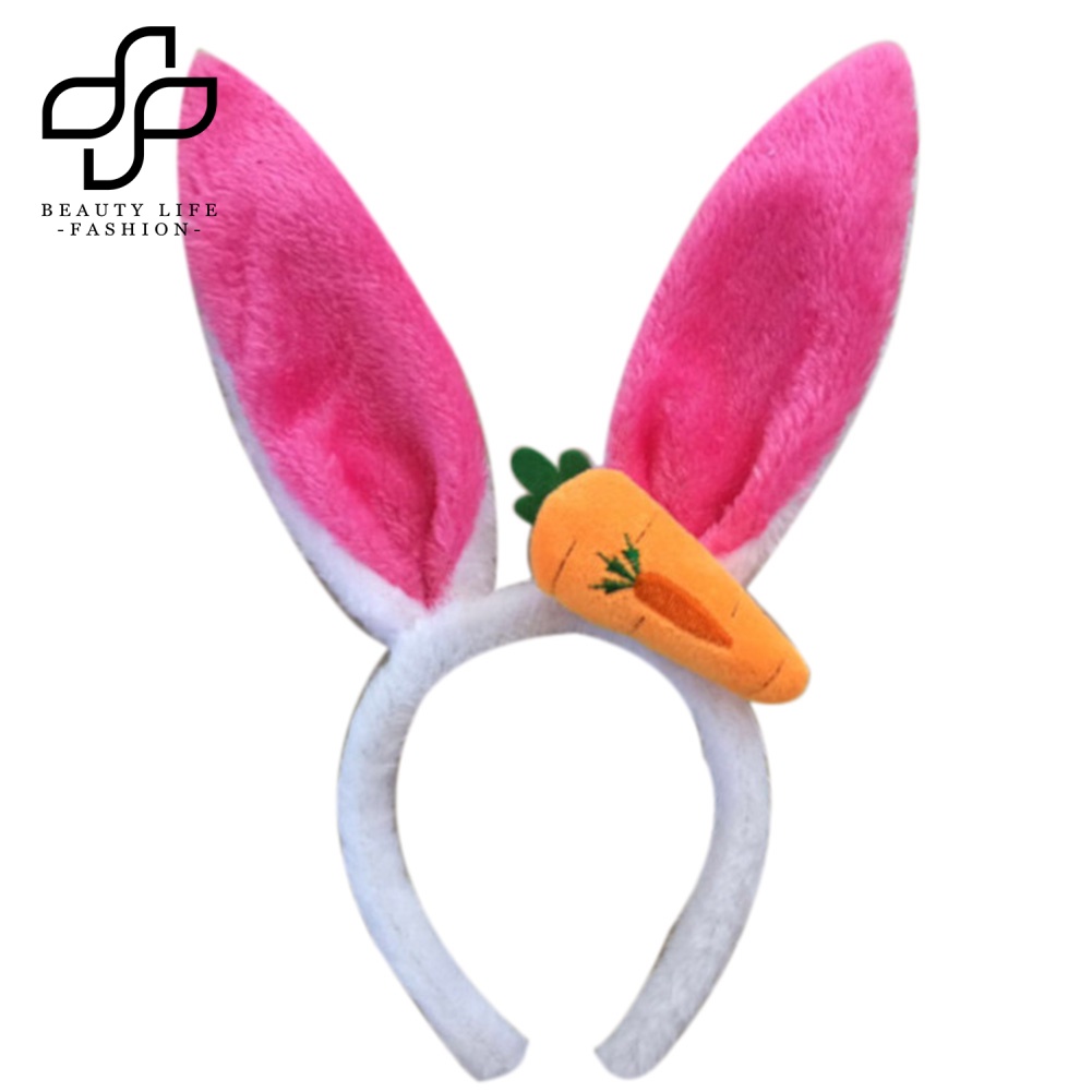 Băng Đô Cài Tóc Tai Thỏ / Cà Rốt Dễ Thương Cho Bé