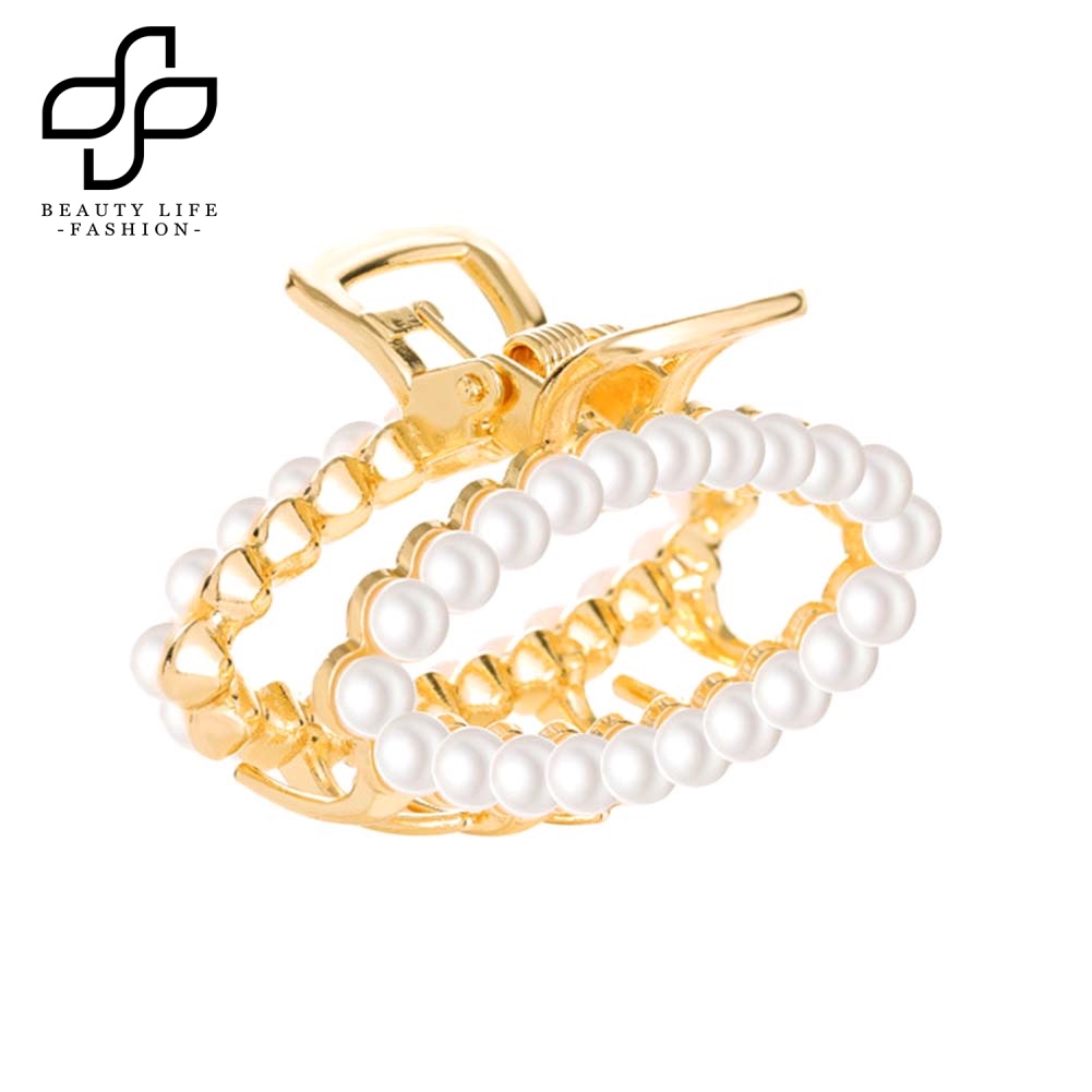 Kẹp Tóc Đính Đá / Ngọc Trai Giả Thời Trang Cho Nữ Giá Đỡ