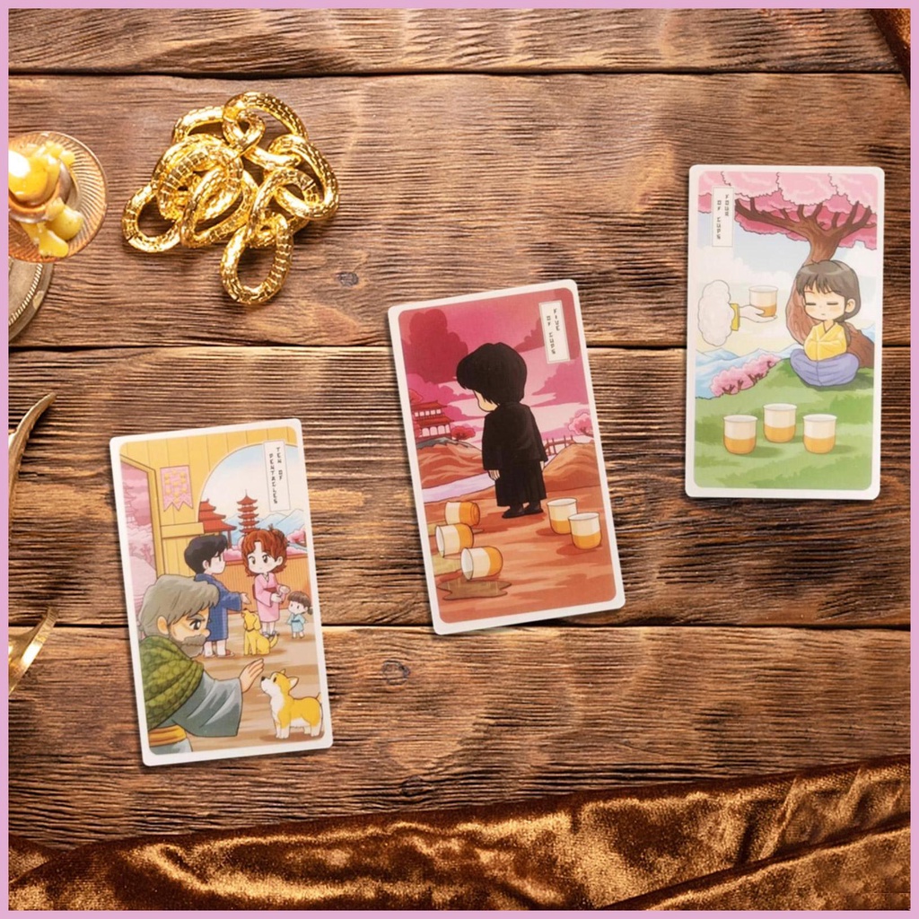 Bộ Bài Tarot / Bài Tarot / Bài Tarot / Hoa Anh Đào Độc Đáo Cho Gia Đình