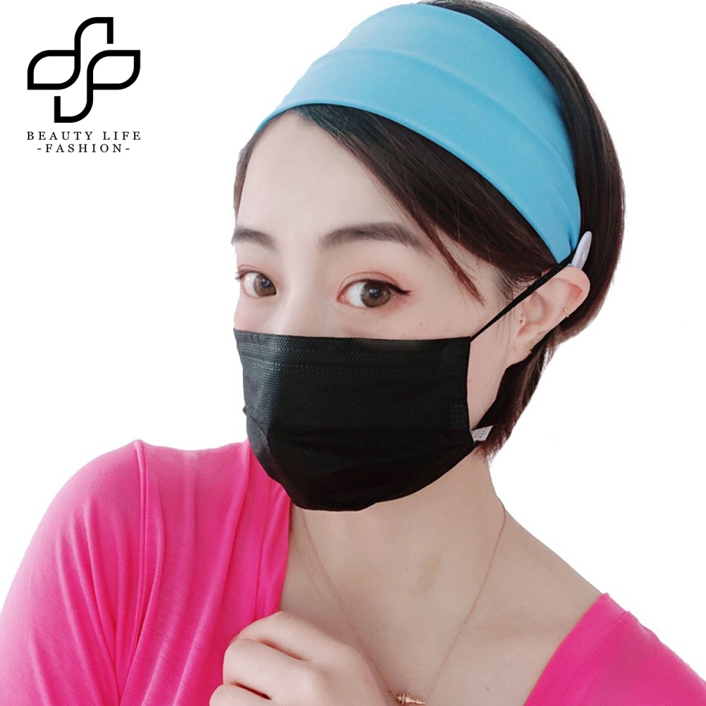 Băng Đô Cài Tóc Chất Liệu Co Giãn Thấm Hút Mồ Hôi Tiện Dụng Cho Nữ