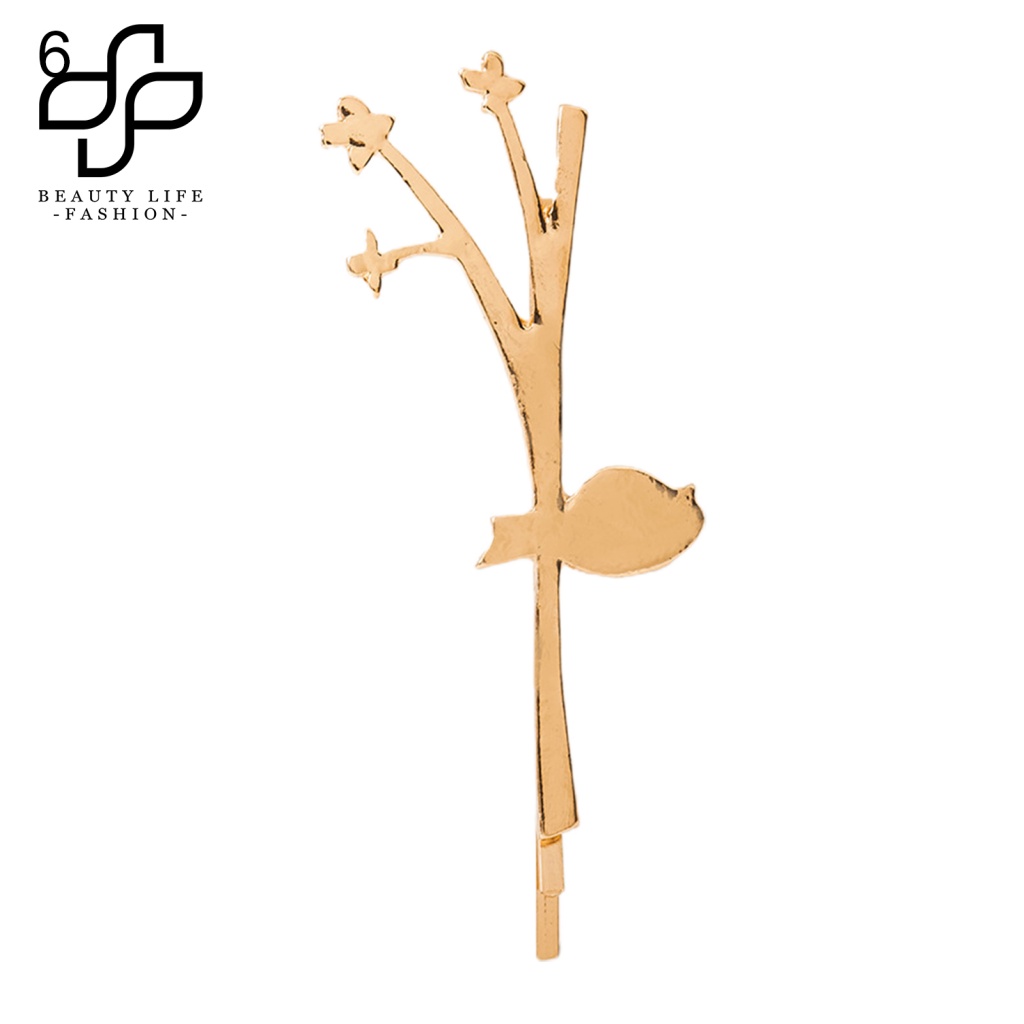 Kẹp Tóc Co Giãn Hình Lá Phong Thời Trang