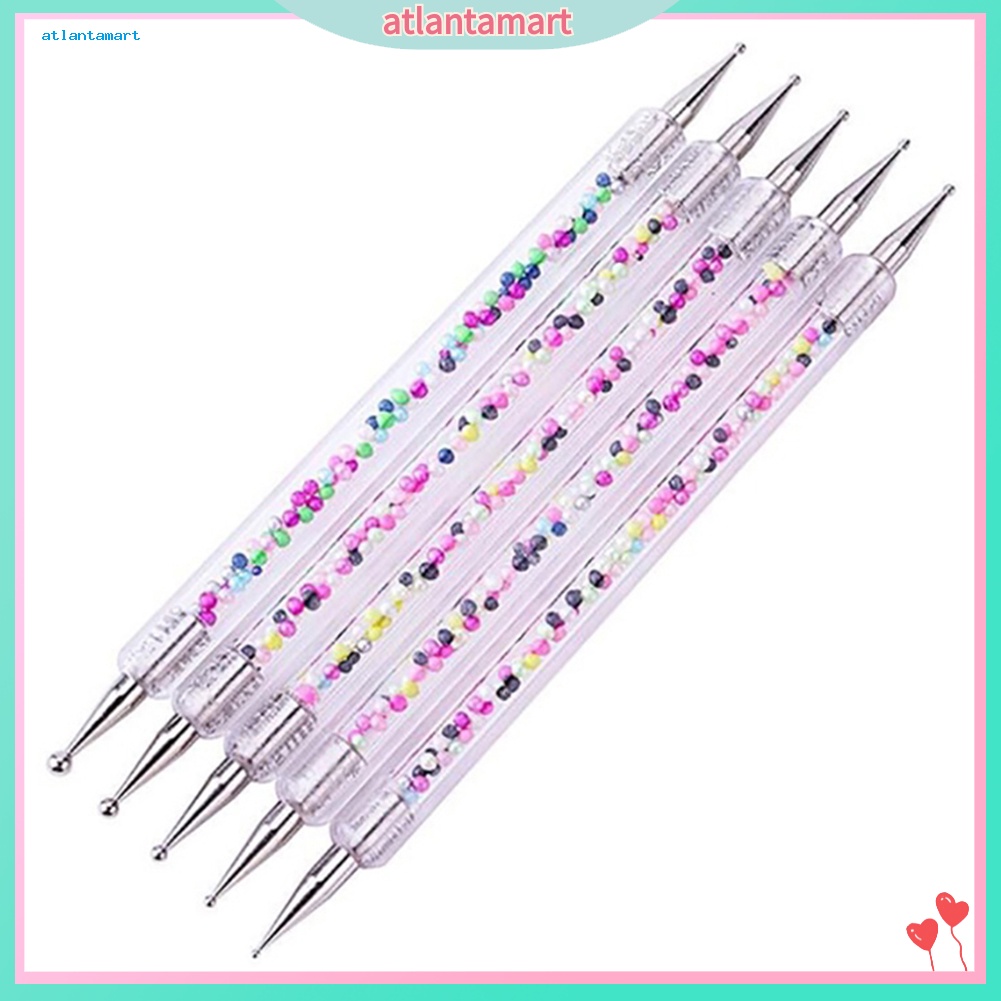 Túi Đựng Đồ Dùng Cao Cấp Tiện Dụng| Set 5 Bút Trang Trí Móng Tay 2 Đầu Chuyên Nghiệp