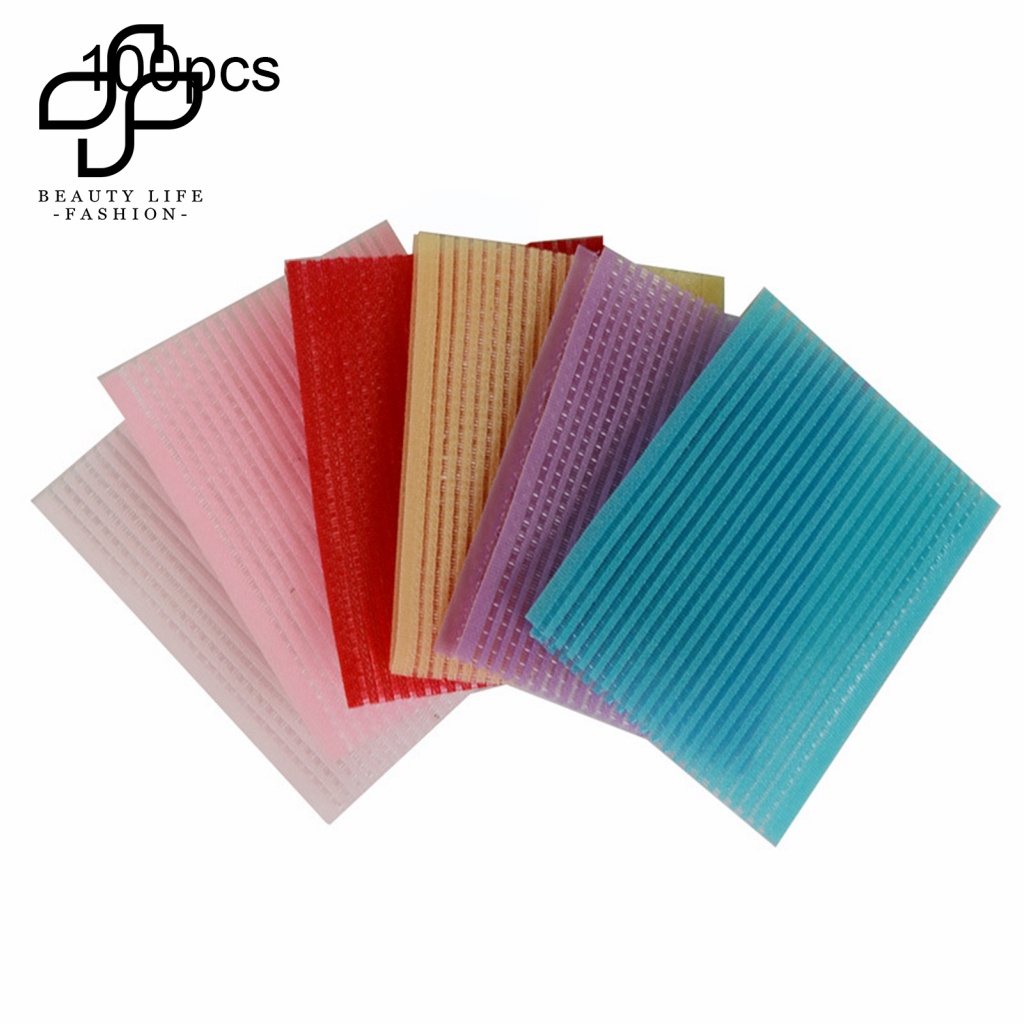 Bộ 100 Miếng Dán Tóc Bằng Nhựa Mềm Mại Tiện Dụng Cho Nữ