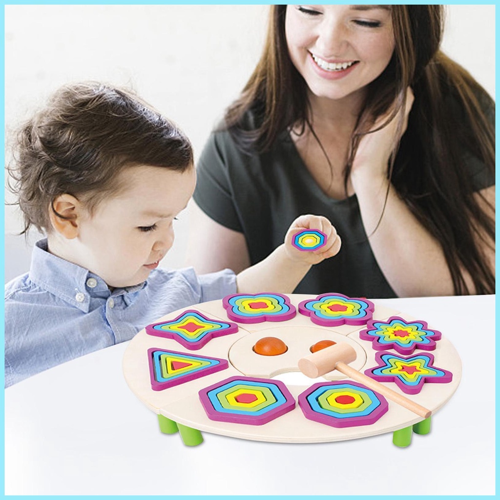 Đồ Chơi Xếp Hình Cảm Giác Montessori Với Núm Vặn Hình Dạng Và Hình Dạng Nhiều Màu Sắc Giáo Dục Sớm Cho Trẻ Mẫu Giáo