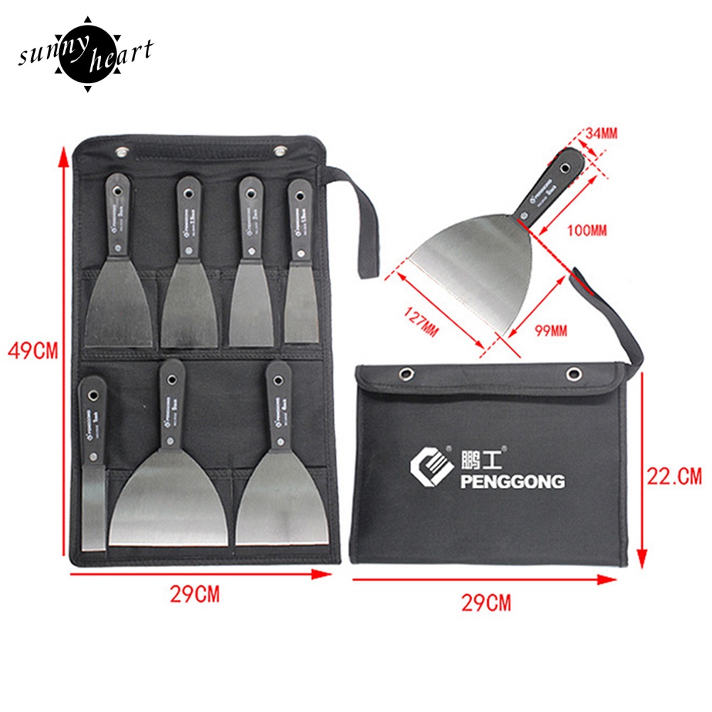 Set 7 Dao Cạo Sơn Tường Sàn Nhà Bằng Thép Carbon