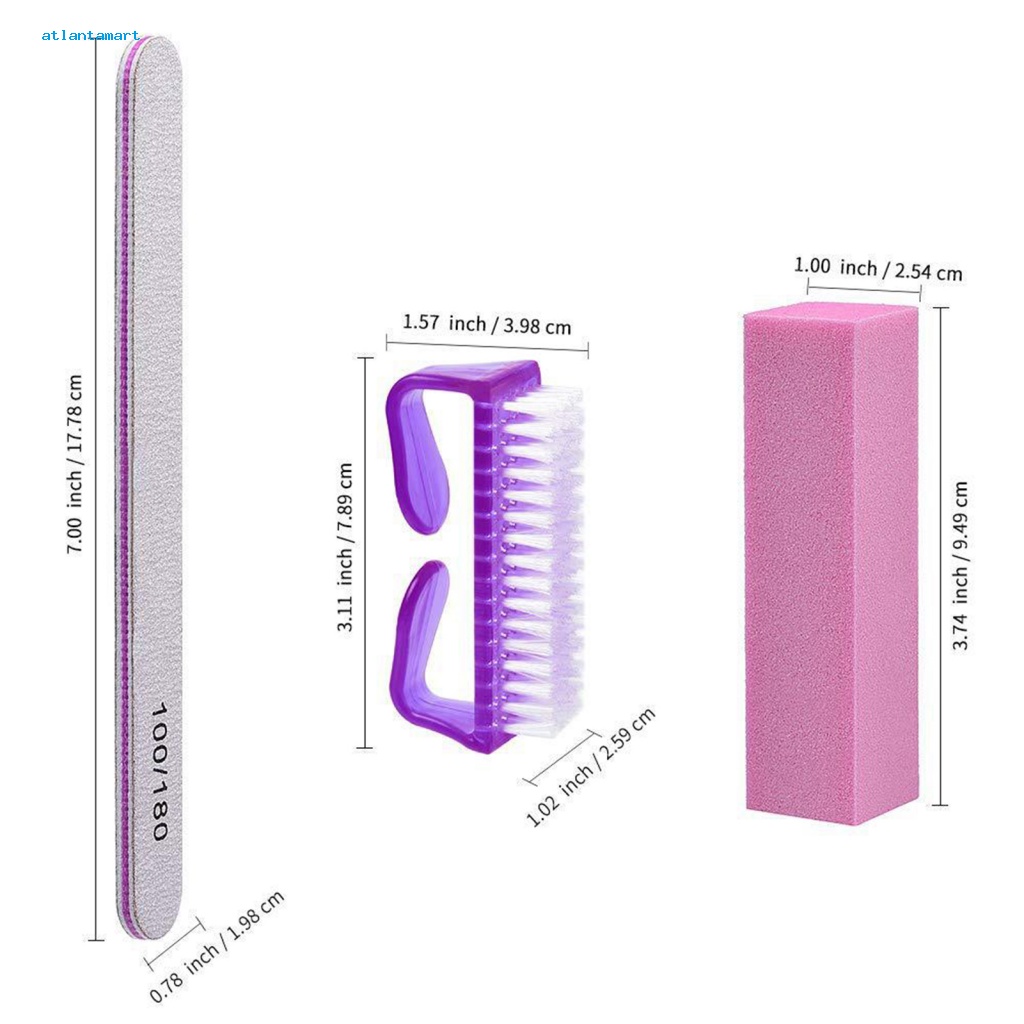 Túi Đựng Đồ Dùng Cao Cấp Tiện Dụng| Bộ 14 Cây Dũa Móng Tay Hình Khối Lập Phương Tái Sử Dụng Được