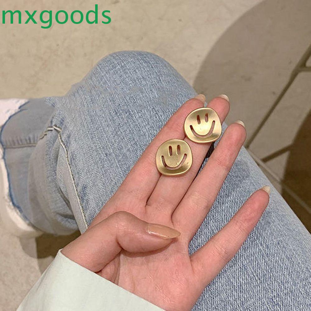 1 Đôi Khuyên Tai Hình Mặt Cười Dễ Thương Phong Cách Hàn Quốc