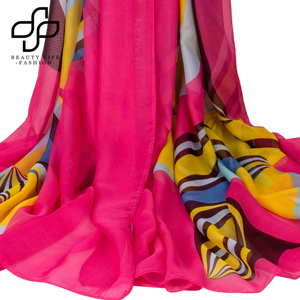 Khăn Choàng Chống Nắng Đa Năng Hình Chữ Nhật Nhiều Màu Sắc Thời Trang Cho Nữ