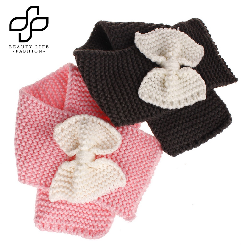 Khăn Choàng Cổ Dệt Kim Co Giãn Màu Trơn Thời Trang Thu Đông Cho Nữ