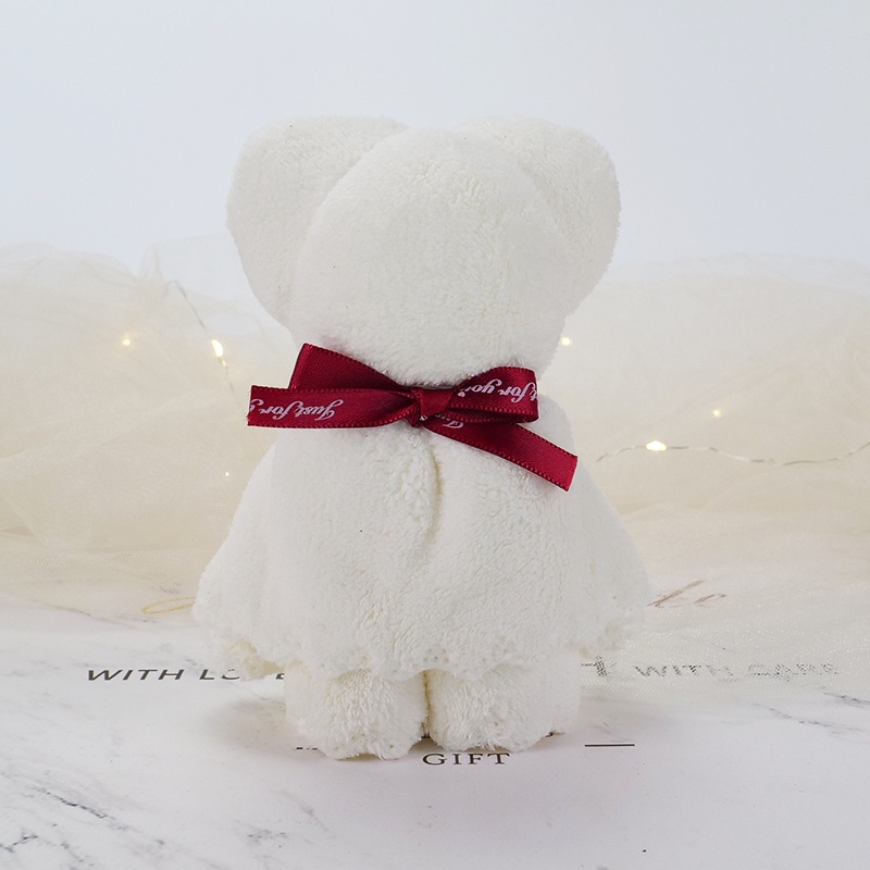 Hộp Quà Tặng Khăn Tay Hình Gấu Nhỏ Xinh Thiết Thực Cho Bé